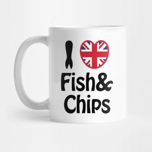 I Heart [Love] Fish & Chips Mug